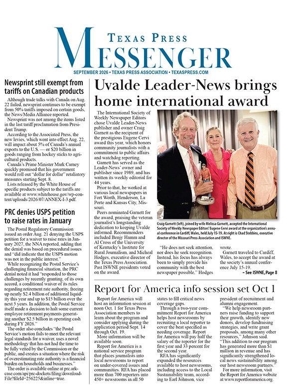 September 2026 Messenger